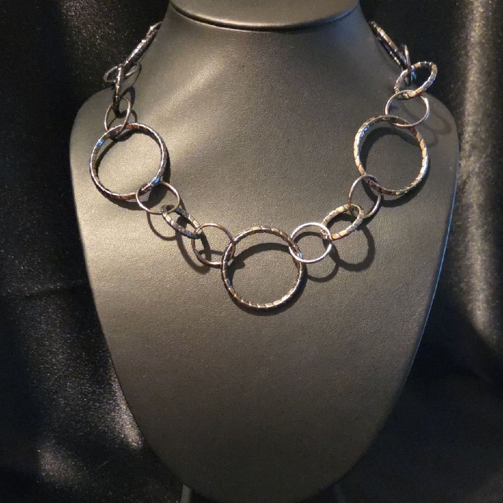 Estate R.J. Graziano Circle Link Necklace